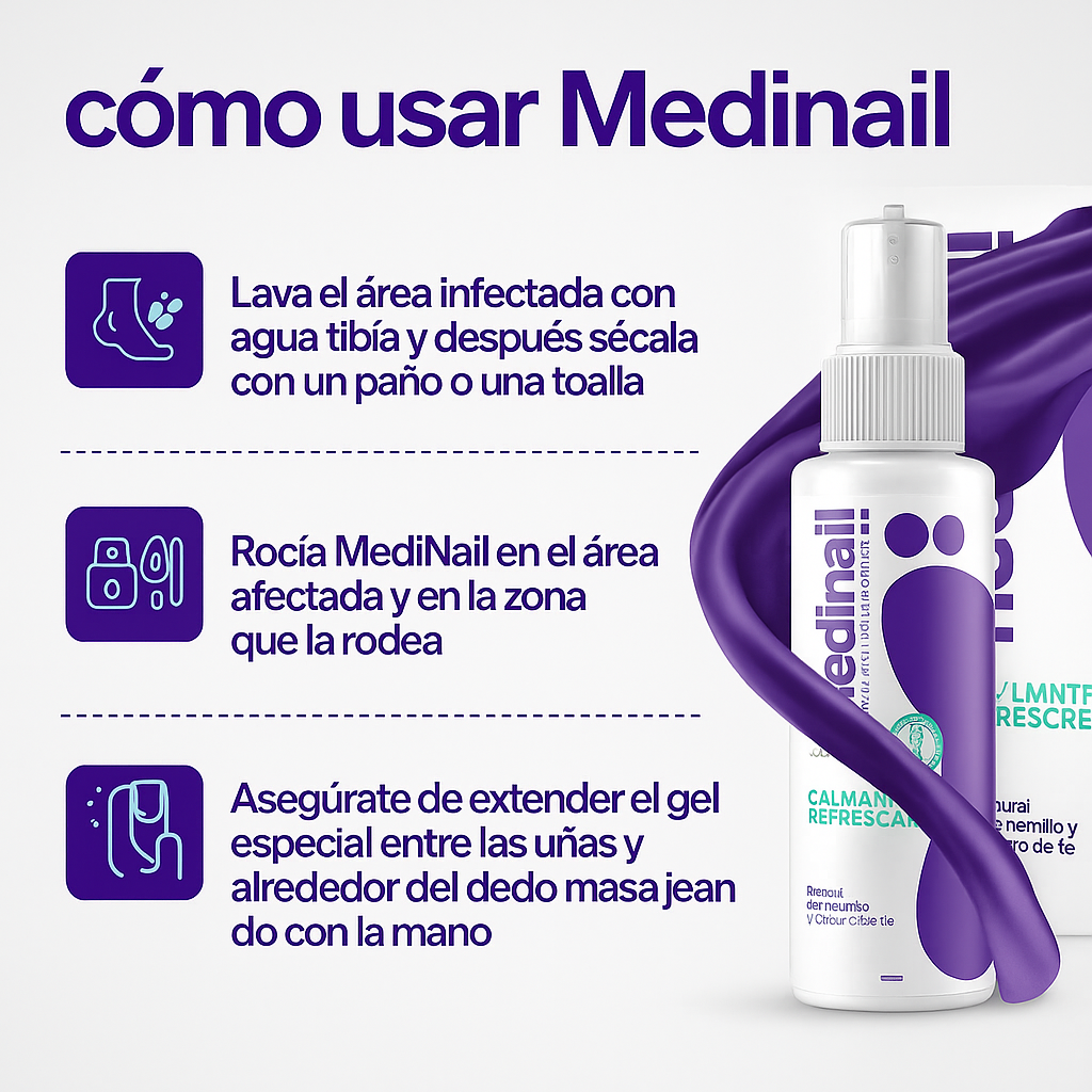 Spray Natural para Uñas – Antihongos | Eficacia Visible en 2 Semanas