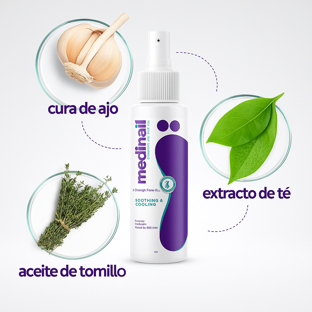Spray Natural para Uñas – Antihongos | Eficacia Visible en 2 Semanas