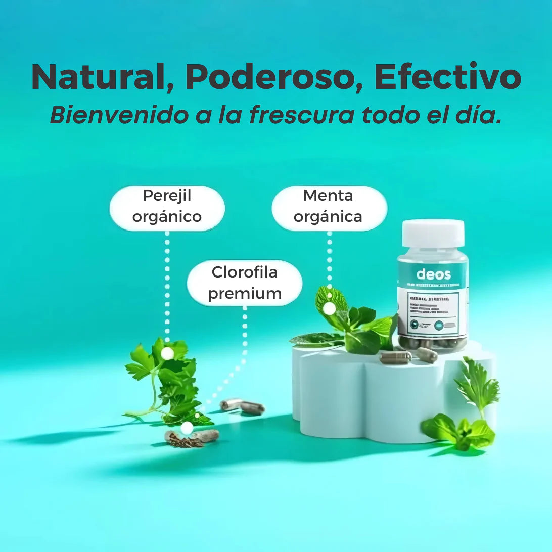 "DEOS™ – Cápsulas refrescantes con ingredientes naturales"